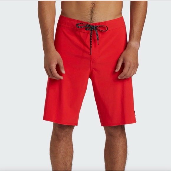 Birdwell Red Men's Back Pocket Swim Beach Britches Shorts